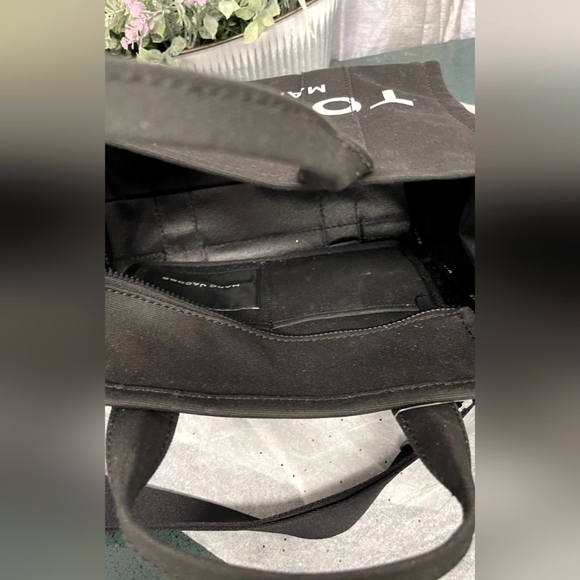 New The Canvas Medium Tote Bag Color Black With handel - Picture 4 of 4